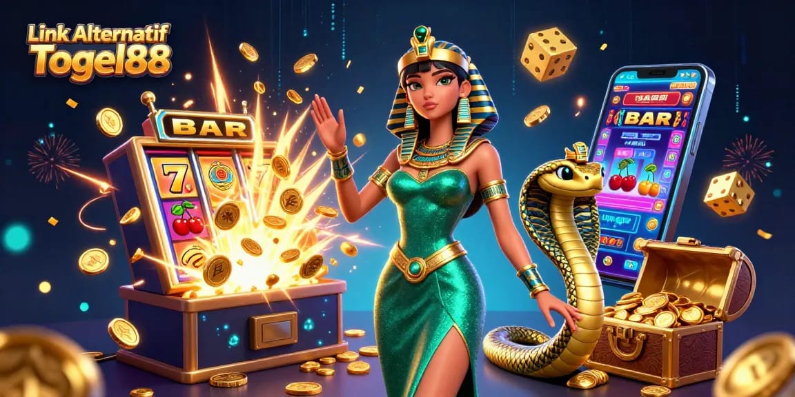 Experience the thrill of winning at Link Alternatif Togel88 with dynamic slot machines and energetic game elements.