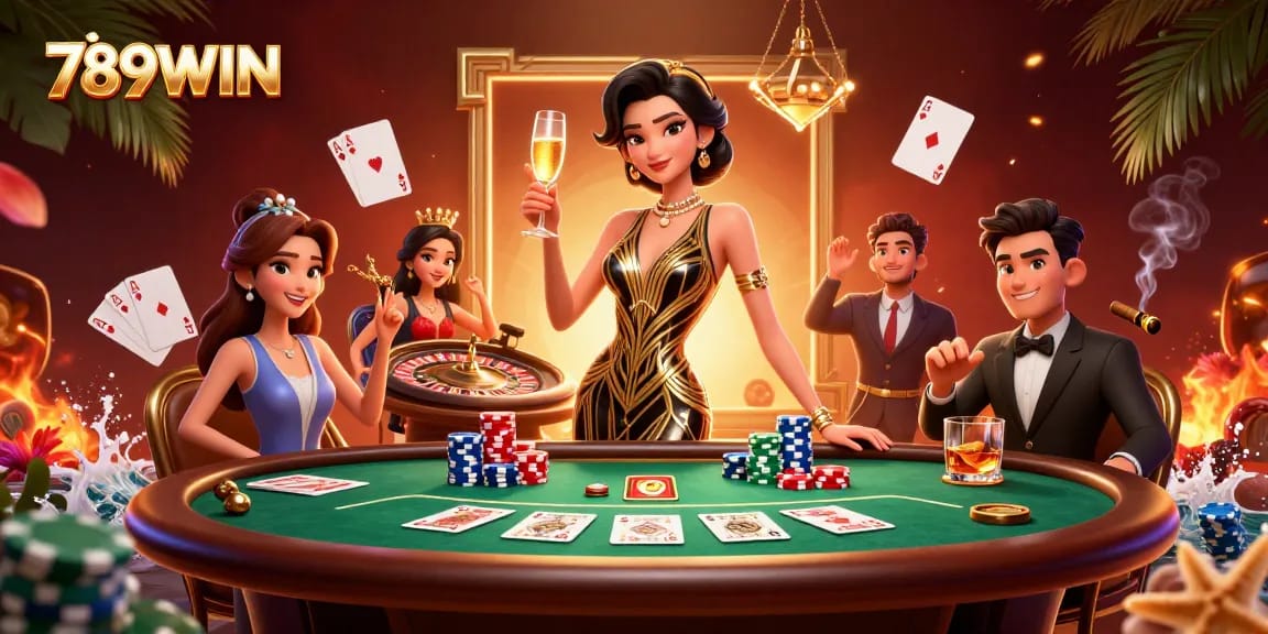 Experience high-stakes gaming at 789WIN with stunning casino visuals.