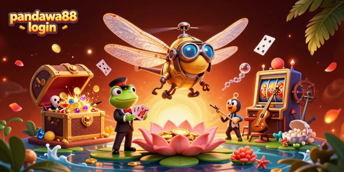 Pandawa88 login to win exciting slots with this vibrant, dynamic casino scene.