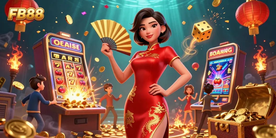 Engage with FB88's thrilling casino experience featuring vibrant elements and captivating gameplay.