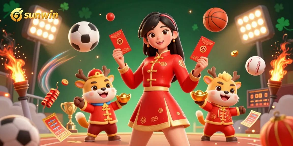 Win big at sunwin with a vibrant Lunar New Year celebration showcasing casino gains.
