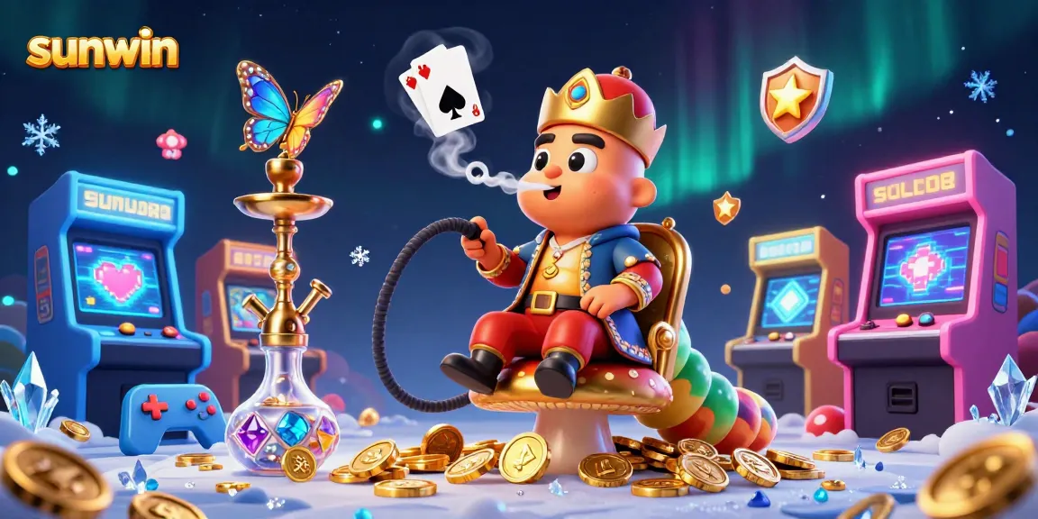 Experience sunwin's vibrant casino world with enchanting 3D illustrations showcasing engaging elements and colorful gameplay.