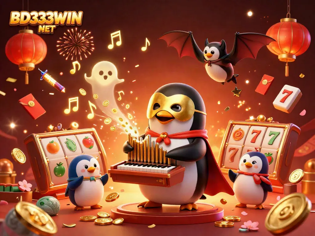 Experience the excitement of gaming at BD333WIN NET with animated scenes of slots and characters.