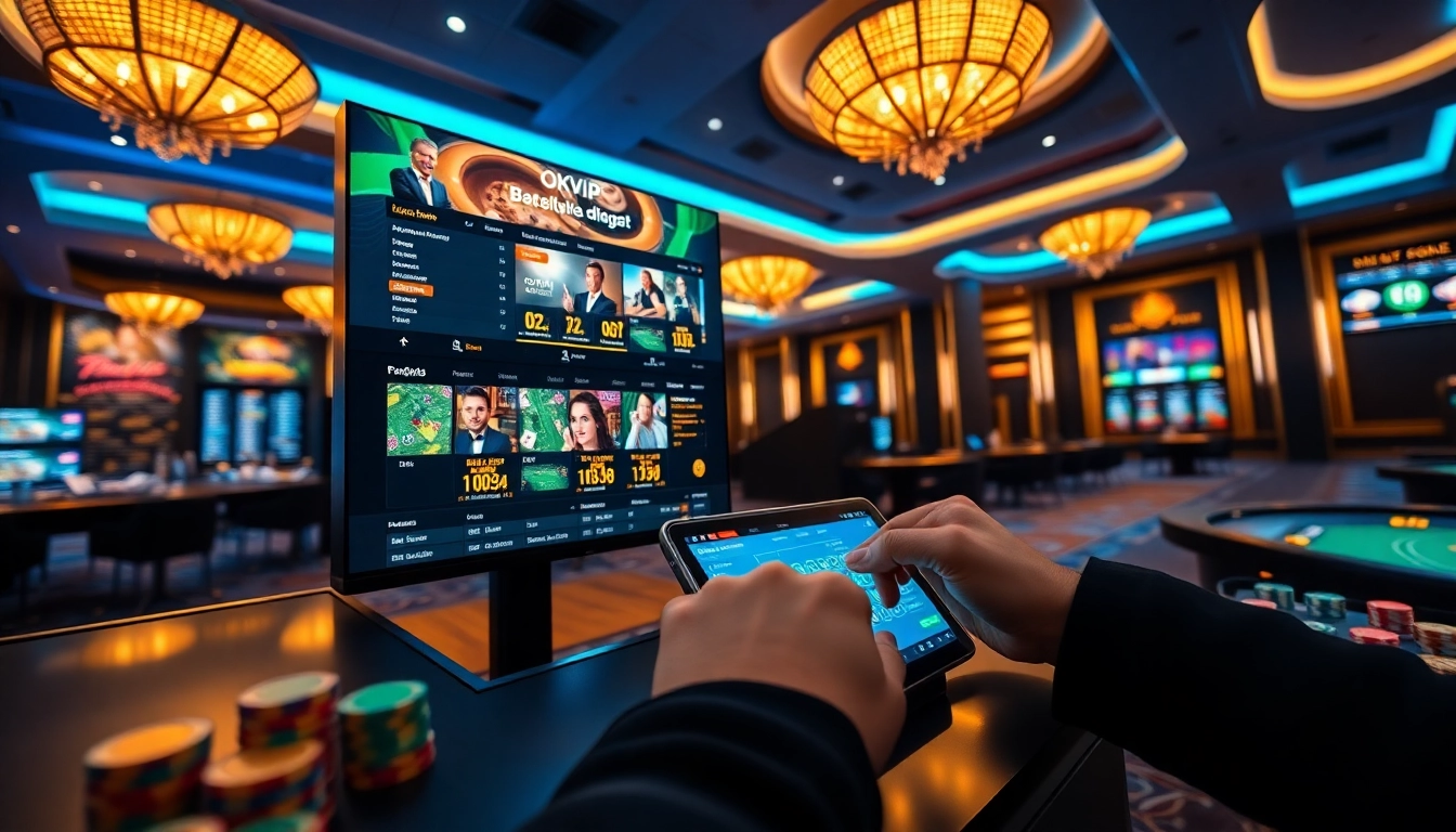 Explore exciting online betting options at okvipwin.live with a modern virtual casino interface.