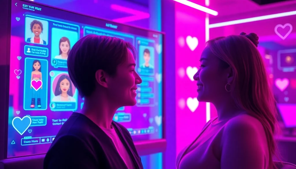 Engaging user interface showcasing sex chat AI interactions in a vibrant digital space.