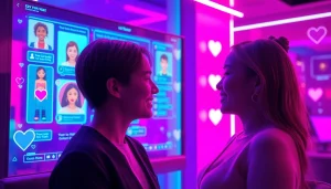 Engaging user interface showcasing sex chat AI interactions in a vibrant digital space.