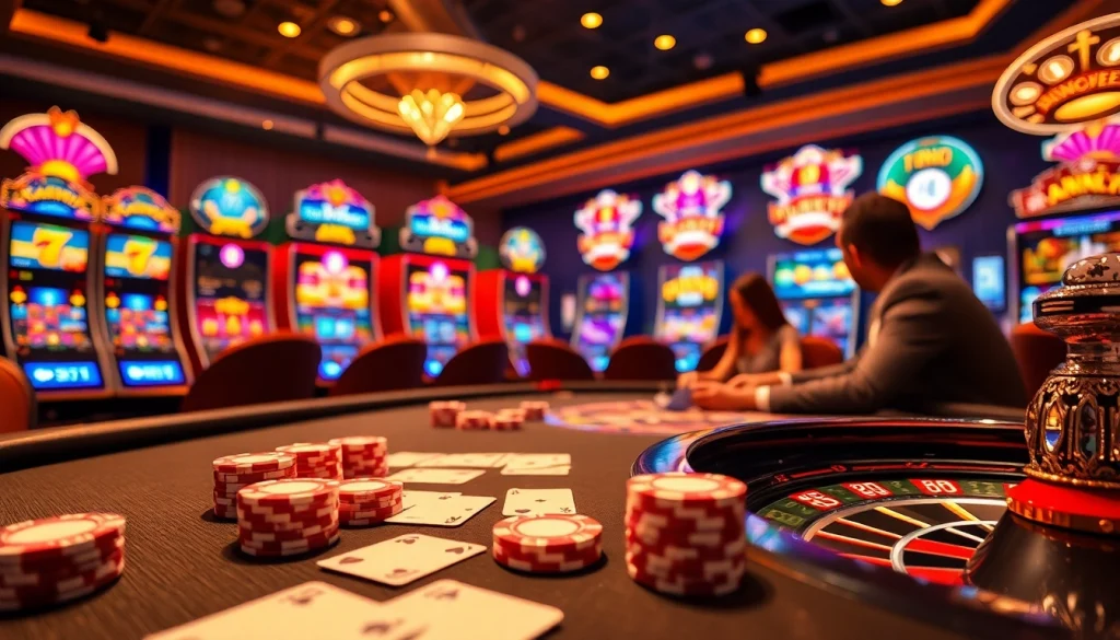 Experience the thrill of nk 88 casino gaming with lively poker tables, slot machines, and betting action.