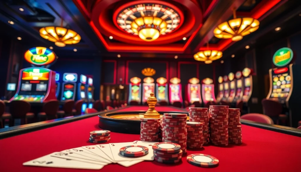 Experience the excitement at trang chủ 79king with vibrant casino visuals showcasing roulette, poker, and slot games.