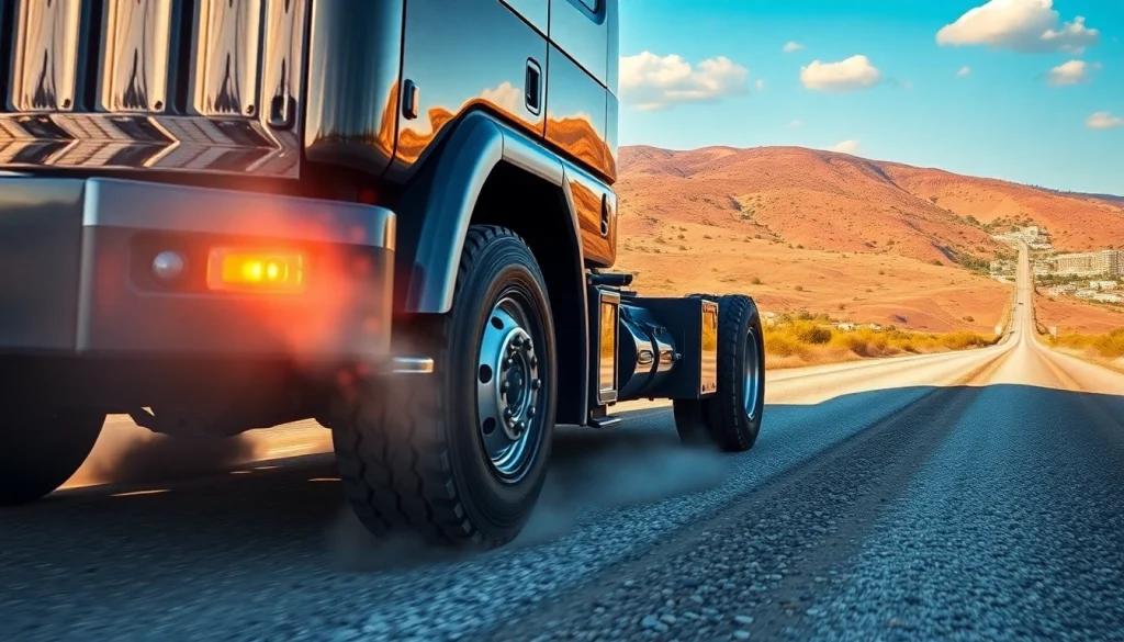 RR99 tires provide superior traction on mixed service roads for commercial trucks.