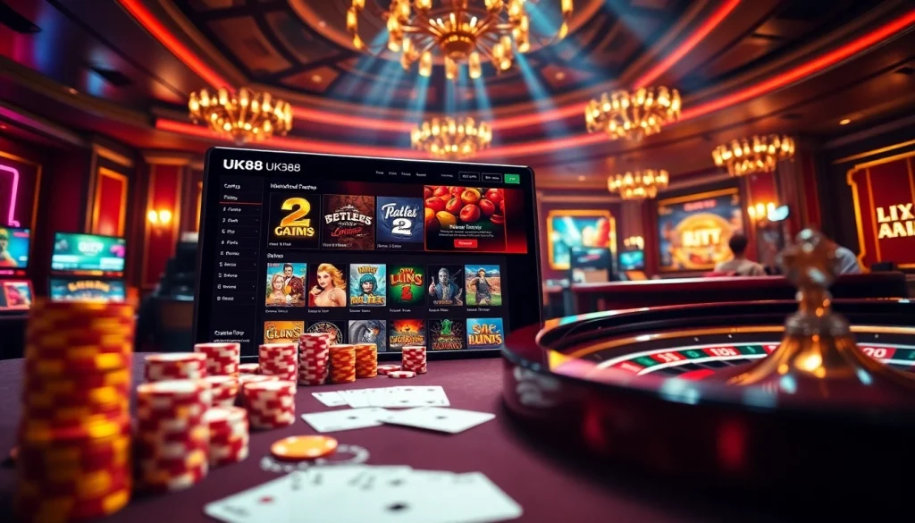 Engaging players on the trang chủ uk88 platform with dynamic casino games and betting options.